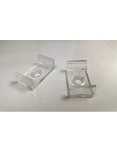 PROFILO IN ALLUMINIO LP3030 DA 2 MT DA INCASSO PER DOPPIA STRISCIA A LED CON COVER A SCELTA TAPPI E GANCI DI MONTAGGIO INCLUSI 2