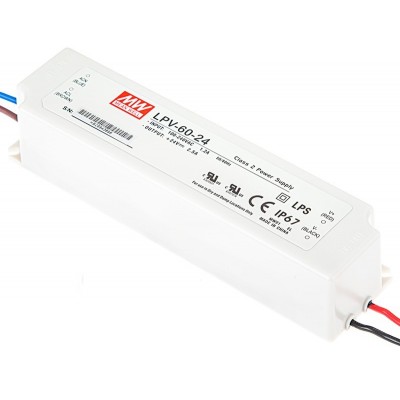 LED Trasformatore Alimentatore regolabile con PFC 12v 60w 5a impermeabile ip67 mchq 60v12a-sc 