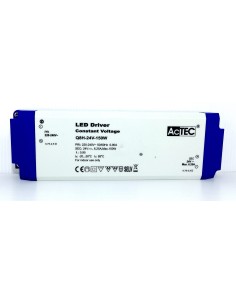 ALIMENTATORE TRASFORMATORE PER LED ACTEC CON MORSETTIERA CV MODE 24 V 150 WATT TENSIONE COSTANTE 2