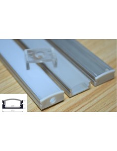 PROFILO ALLUMINIO TL1205 PER STRISCE LED BARRA RIGIDA 1MT COPERTURA A SCELTA 2