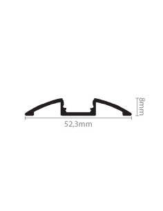 PROFILO IN ALLUMINIO LP1040 DA 2 MT PER STRISCIA A LED CON COVER A SCELTA TAPPI E GANCI DI MONTAGGIO INCLUSI 2