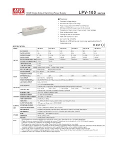 ALIMENTATORE 100 W 4.2 A 220V 24 V DC WATERPROOF IP67 MEANWELL LPV-100-24 2