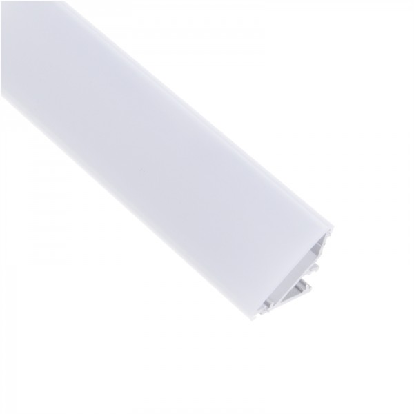 Profilo alluminio DL1818 angolare 2 mt per strisce led cover opaca - vendita online