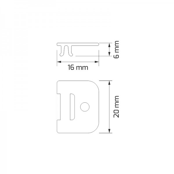 Profilo alluminio DL1818 angolare 2 mt per strisce led cover opaca - vendita online