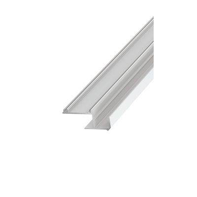 Profilo alluminio bianco 2 mt mod. Sole per strisce LED copertura a scelta