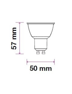 Faretto led 5 W GU10 220 V 110° 400 lumen chip Samsung 2