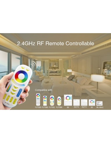 RICEVITORE WIRELESS PER STRISCE LED RGB 12 A 2,4 G FUT037