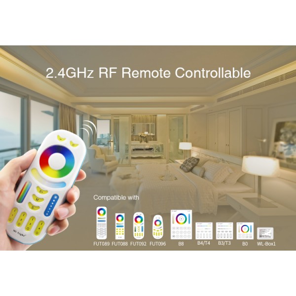RICEVITORE WIRELESS PER STRISCE LED RGB 12 A 2,4 G FUT037