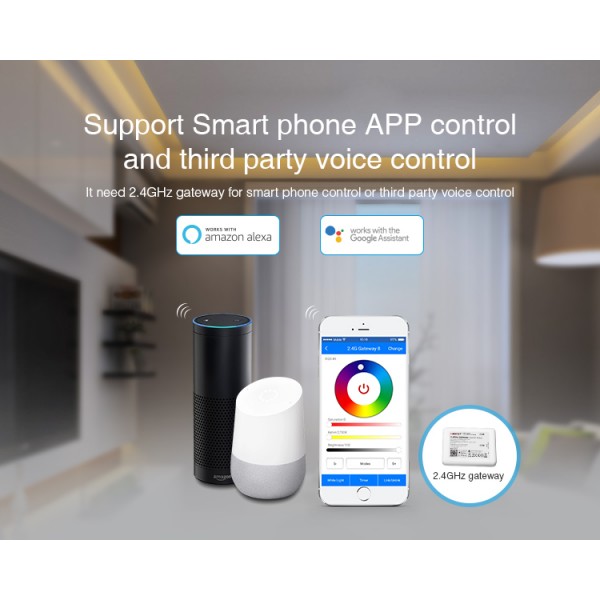 RICEVITORE WIRELESS PER STRISCE LED RGB 12 A 2,4 G FUT037