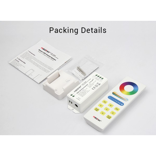 Kit RGB ricevitore 2.4 ghz rf con telecomando full touch 12/24 V 15A - Vendita online