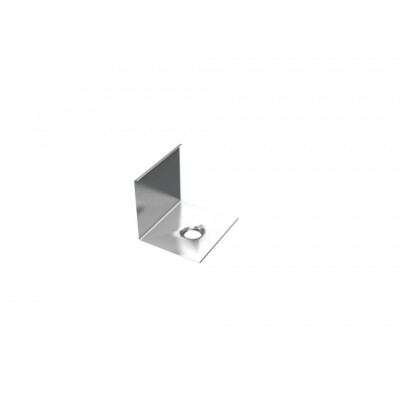Profilo in alluminio angolare 45° LP2030 da 2 mt per strisce led cover opaca sez quadra