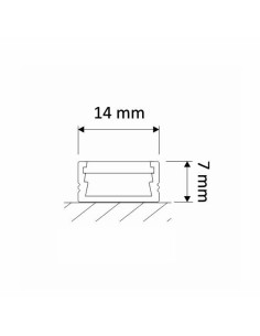 Profilo 1 mt alluminio DL1407 per strisce led barra rigida copertura a scelta | Vendita Online 2