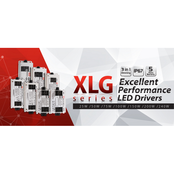 Alimentatore Meanwell IP67 150 W XLG 12V con PFC Tensione Costante Trasformatore da AC 220V a DC 12V