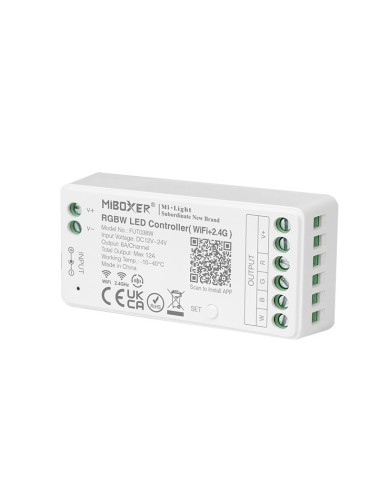 Ricevitore controller 2.4 ghz+wifi strisce led RBG RGBW MONO 12 24 V compatibile ALEXA GOOGLE TUYA telecomandi MIBOXER