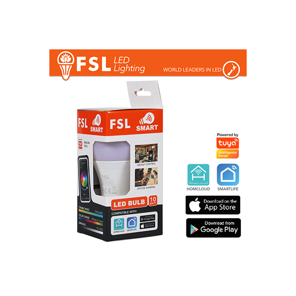 Lampada Goccia SMART BEACON TECH 10w RGB+3WHITE Dim + EXPO