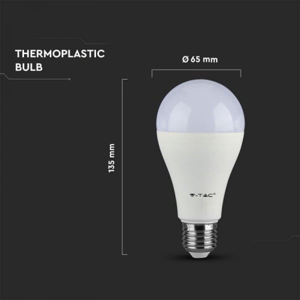 LAMPADINA LED 17 W E27 A65 CHIP SAMSUNG LUCE A SCELTA