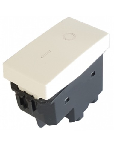 Interruttore Bipolare 01 (16A-250V) Joy 502B Bianco T3 compatibile Bticino Matix