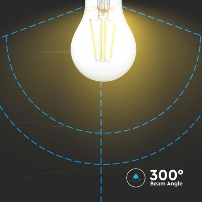 Lampadina LED 6 W E27 Filamento A60 600 lumens 300° V-TAC VT-1887