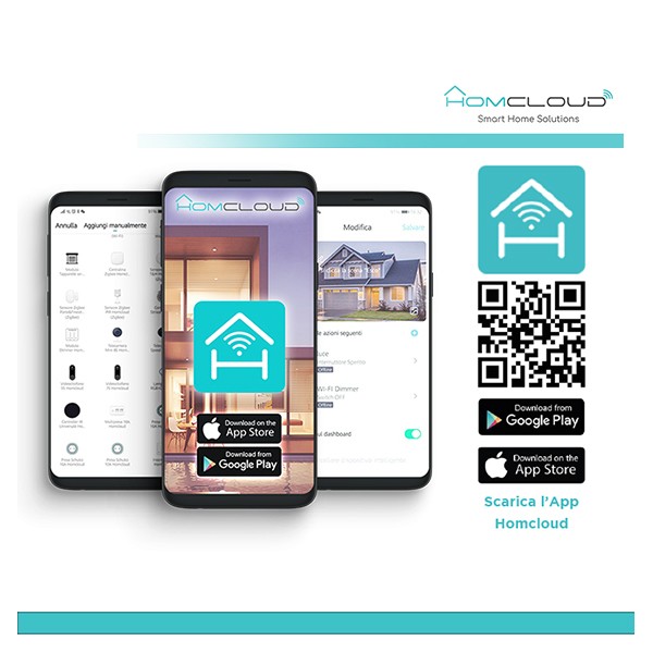 Modulo PuIsante/Interruttore 4CH Wi-Fi da incasso