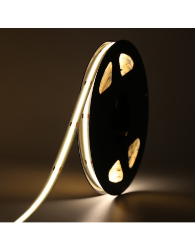 1 metro Striscia Led COB 480 Led/mt 15 w/mt IP20 24 V DC misura a scelta