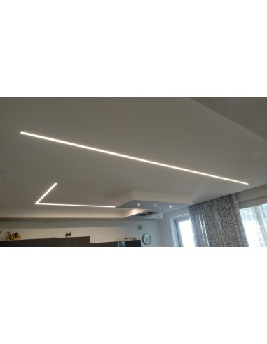 5 pz Profilo 2 mt in cartongesso per taglio luce a Led a scomparsa | Vendita Online