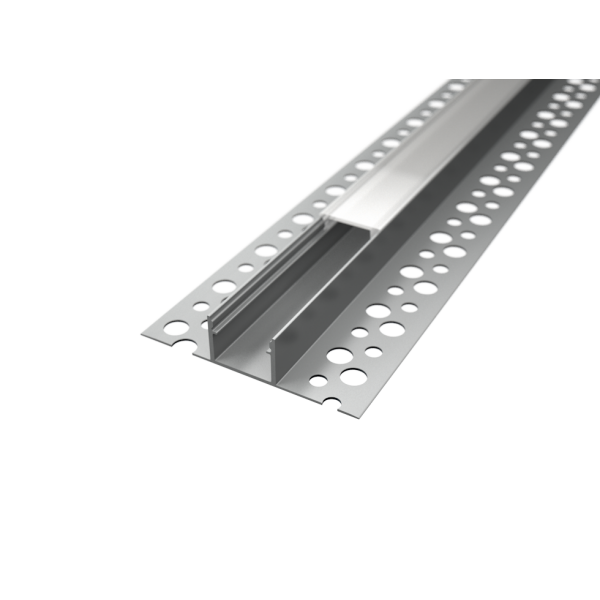 Profilo in Alluminio BETA1 da 2 mt da incasso Cartongesso Piastrella per Striscia LED Cover Opaca | Vendita online Profilo in Alluminio BETA1 da 2 mt da incasso Cartongesso Piastrella per Striscia LED Cover Opaca | Vendita online