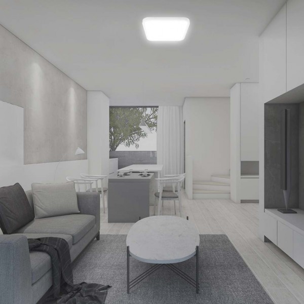 Plafoniera Quadrata a LED 48 W 360° IP44 5160 Lumen Luce Bianca