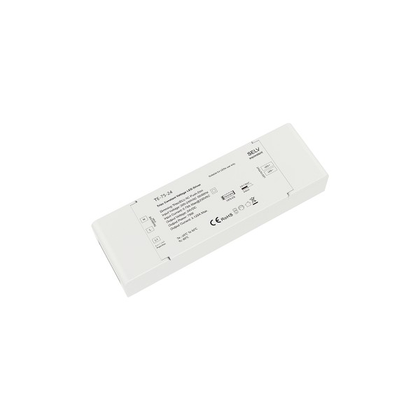 Alimentatore CV 24V 75 watt Dimmerabile Triac taglio di fase e Push per Led Tensione Costante Alimentatore CV 24V 75 watt Dimmerabile Triac taglio di fase e Push per Led Tensione Costante