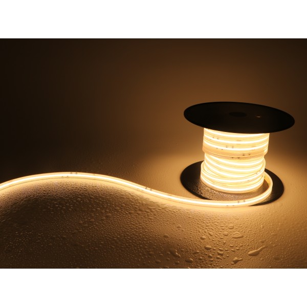 1 metro Striscia Led Bianca 220V COB 420 Led/mt 12 w/mt IP67 misura a scelta - Vendita online