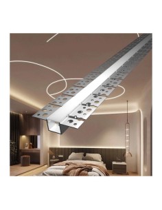 Profilo Alluminio ALFA Flessibile 2 mt per Cartongesso Cover Opaca in Silicone | Vendita Online