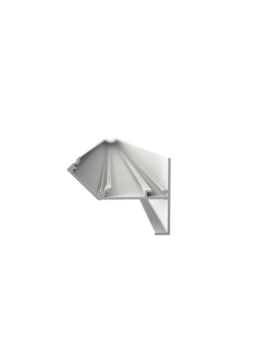 Profilo in Alluminio Bianco ALBA 2m per Velette Cartongesso Cover Opaca per Strisce LED | Vendita Online