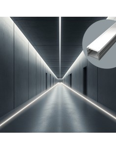 Profilo in Alluminio per Pavimento 2m LP4060 Calpestabile con Cover Opaca per Strisce LED - Vendita Online 2