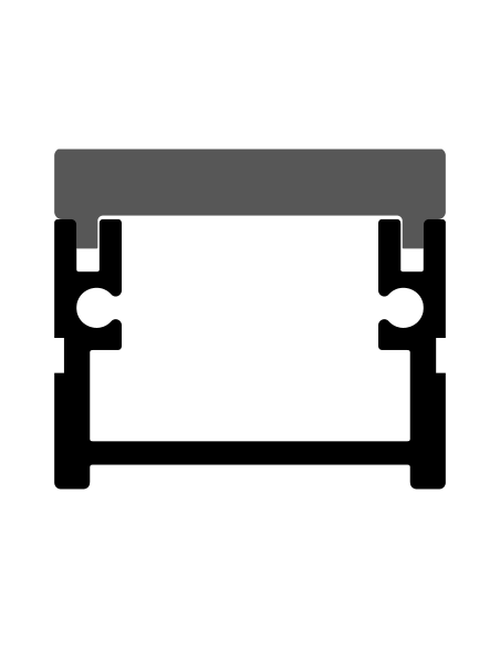 Profilo in Alluminio per Pavimento 2m LP4060 Calpestabile con Cover Opaca per Strisce LED - Vendita Online