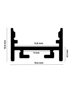 Profilo in Alluminio Bianco 2 metri LP1110 per Strisce LED cover a scelta - Vendita online 2