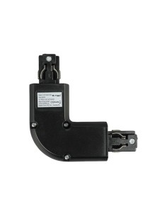 Raccordo a L per Binario Trifase Colore Nero