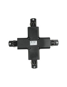 Raccordo a X per Binario Trifase Colore Nero
