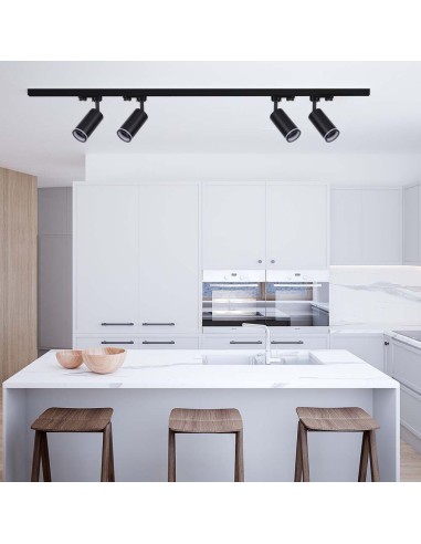 Portafaretto LED per Binario Trifase GU10 Colore Nero