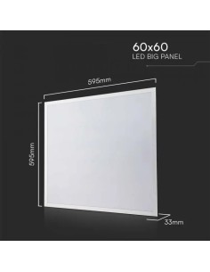 Pannello LED 40W 120LM/W da Incasso con Driver Philips Esterno Incluso 60x60cm Bianco 6500K 2