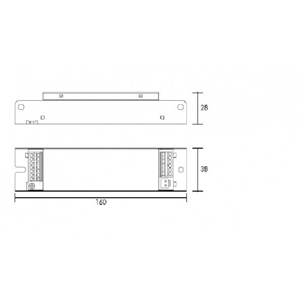 KIT D'EMERGENZA ALIMENTATORE ANTI BLACK OUT PER LUCI LED CON DRIVER ESTERNO CON BATTERIA 3.6V 3.0Ah